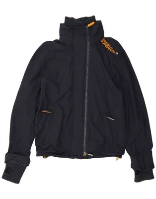 SUPERDRY Mens Windcheater Windbreaker Jacket UK 36 Small Navy Blue Nylon DA03 - Image 1 of 3
