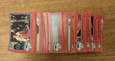 superman the movie 1978 red bubblegum cards - complete collection 67 to 132 - Image 1 of 2