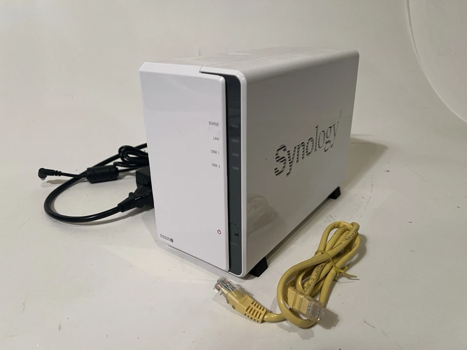 Synology 2 bay NAS DiskStation DS220j - 16TB loaded (Two 8TB WD drives included) - Image 1 of 4