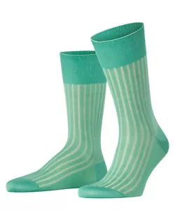 Falke Shadow Men's Socks Striped Business Socks Ribbed Cotton #14648 - Picture 1 of 81