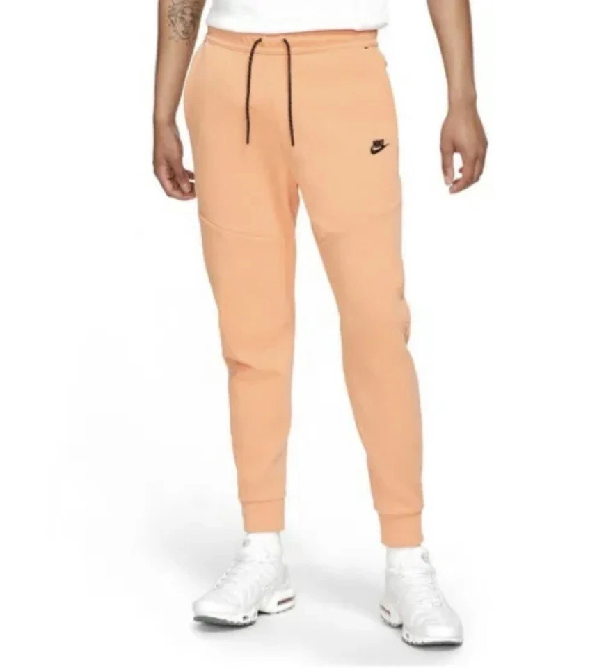 Nike Sportswear Tech Fleece Men's Size Small S Jogger Pants Orange Cz9918-835