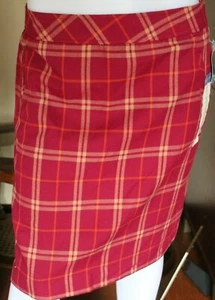 Laura Scott Skirt Beet Red Plaid Sz M MSRP: $40 Now $16.99 - Picture 1 of 5