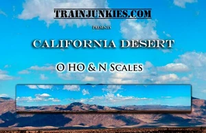 TrainJunkies California Desert Model Railroad Backdrop - Picture 1 of 6