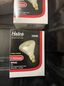 Halco BR40 Covershield Infrared 250w Heat Lamp Bulb New - Picture 1 of 1