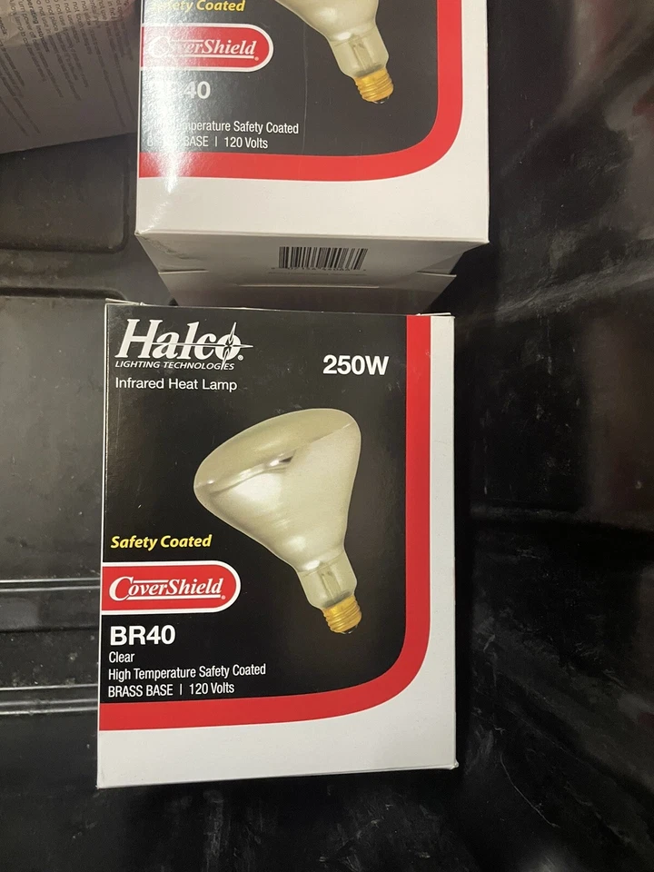 Halco BR40 Covershield Infrared 250w Heat Lamp Bulb New - Image 1 of 1
