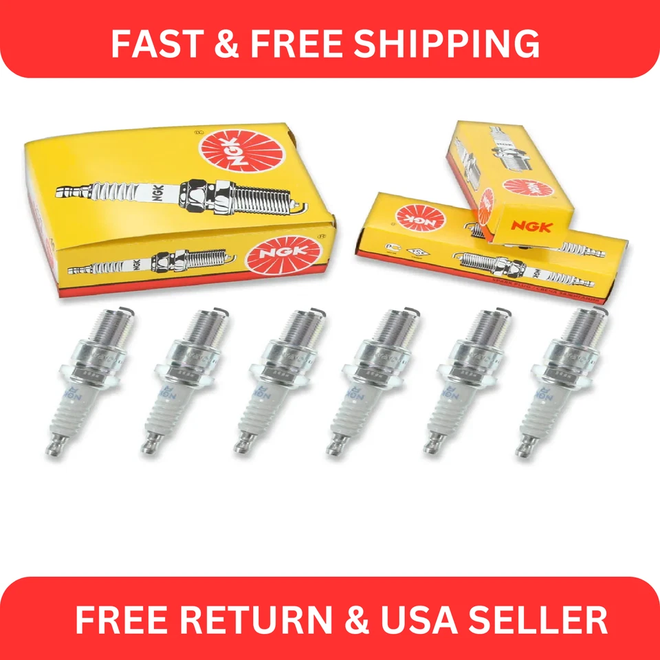 6 bujías de bujías estándar NGK 4922 BR6ES para Chevy C10 Suburban GMC VW Foto 1 de 3