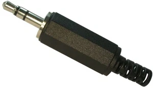 01A305; Klinkenstecker 3,5mm Mono/Stereo, Lötanschluss und Knickschutz, Bausatz - Bild 1 von 2