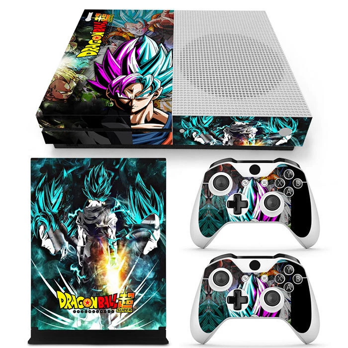 Hot Xbox One S Slim Dragon Ball Z DBZ Saiyan Goku Skins Decals Stickers for - Image 1 of 2