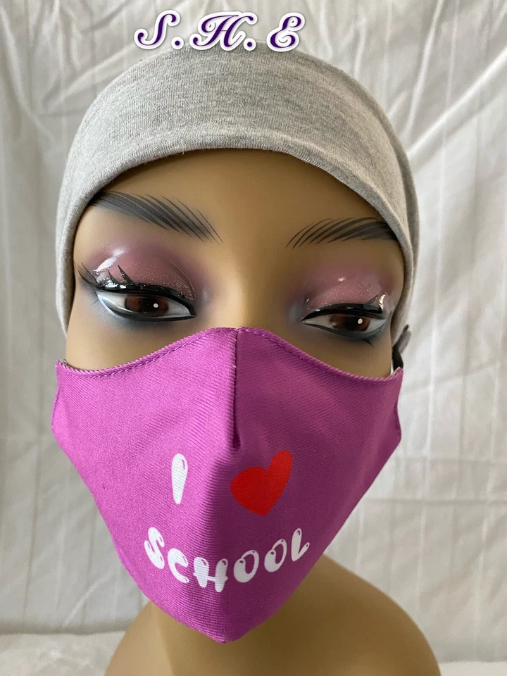 2-Pack Face Mask Reusable Washable Cover Masks  Fabric Cotton Children - Image 1 of 4