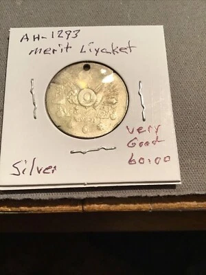 Medalla Turquía Otomano Sultán Abdul Hamid 2. Plata Lyakat Mérito Medalla Militar Foto 1 de 4