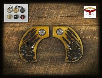 AGARRES DE CIERVO ENVEJECIDOS UBERTI BIRDSHEAD MAGNA-TUSK™ ~ Ganadero de Cimarron Taylor, etc. Foto 1 de 2