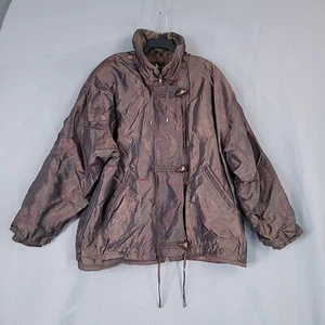 Hunt Club Women's Jacket Full Zip Toggle Long Sleeve Paisley Brown Size 3X - Picture 1 of 10