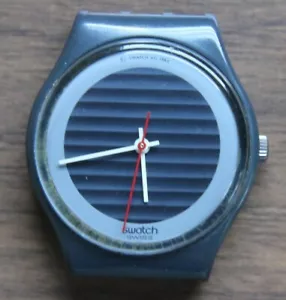 SWATCH GA105 - SILVER CIRCLE / AG1986 - VINTAGE - Picture 1 of 12