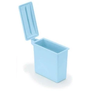 Piatto in plastica con coperchio incernierato • 4"L x 1,75"L x 4"H confezione da 12 - Foto 1 di 1