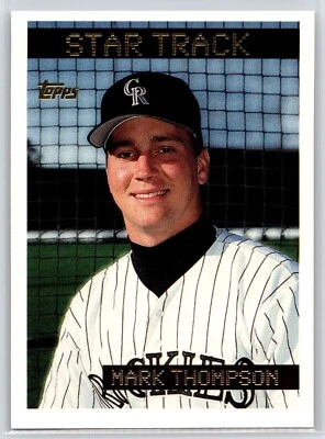 1995 Topps Future Stars #52 Mark Thompson Colorado Rockies Baseball Card - Image 1 of 2