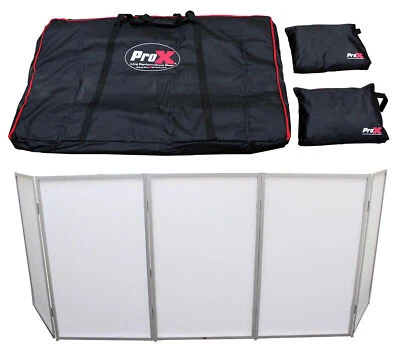 Fachada de DJ ProX XF-5X3048S 5 paneles marco plateado con liberación rápida 180 grados Bisagras Foto 1 de 4