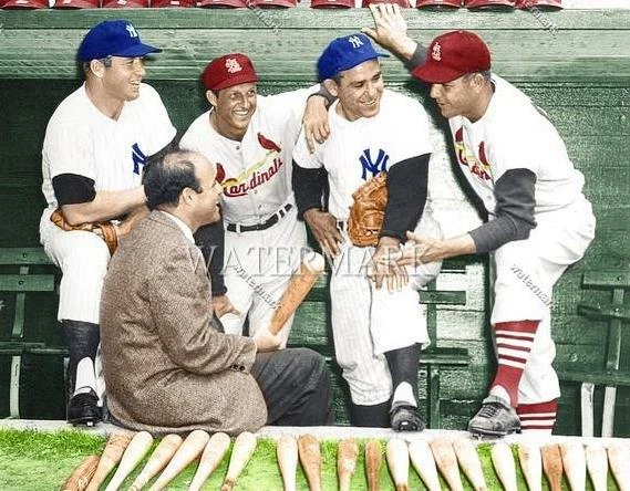 F985 Mickey Mantle Yogi Berra Stan Musial Joe Garagiola 8x10 11x14 16x20 Photo - Image 1 of 1