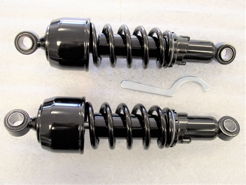 Amortiguadores bobber cortos negros 11" Honda Shadow VT750S y VT750RS. Foto 1 de 1