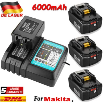 FÜR MA KITA BL1830 1/2X 6AH Ersatz 9,0Ah Akku Für Makita BL1860B 18V LXT Li-ion BL1850B BL1830 LED