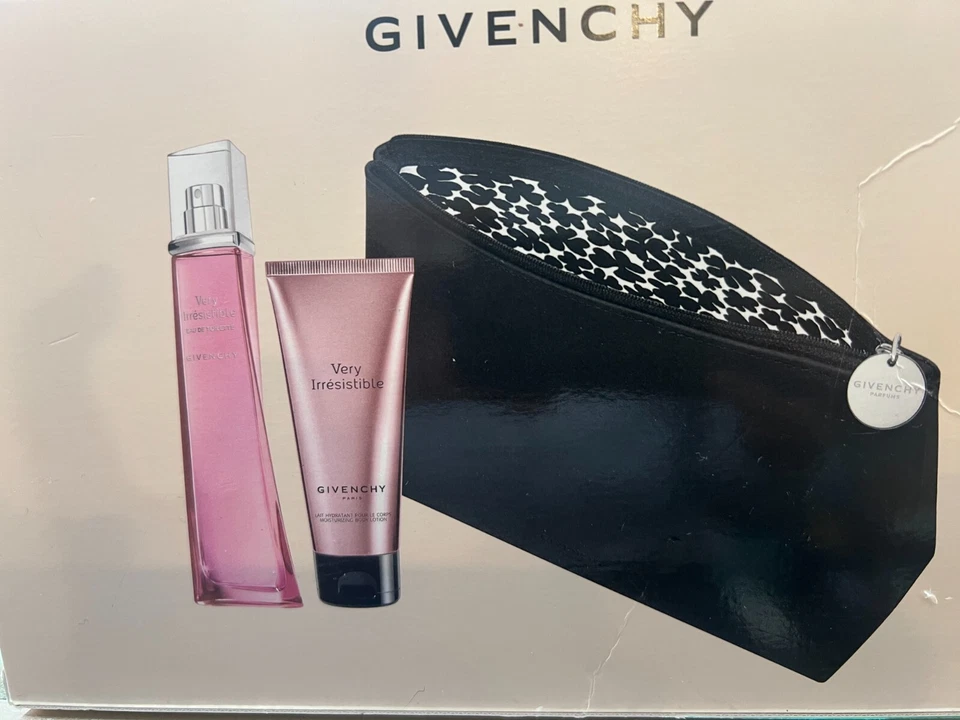 ОЧЕНЬ НЕОТРАЗИМЫЙGIVENCHY 3ШТ НАБОР 1,7 УНЦИЙ EDT + 2,5 ЛОСЬОН + МЕШОК В КОРОБКЕ - Изображение 1 из 1