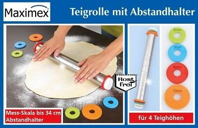 Wenko Teigrolle mit Abstandhalter aus Edelstahl - Bild 1 von 4