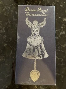 Pewter Crystal Angel Window Suncatcher In Box - Picture 1 of 5