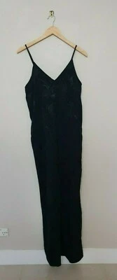 LEITH Designer Label Womens Black Floral Print Romper Playsuit Jumpsuit, Size S - image 1 of 4