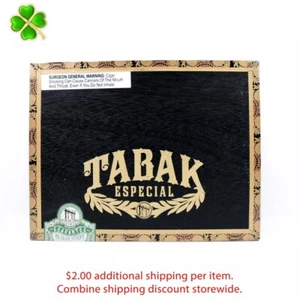 Caja de cigarros de madera vacía Tabak Especial Robusto Negra 9" x 7" x 3,25" - Imagen 1 de 9