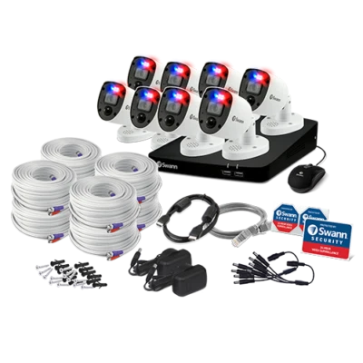 Swann DVR 5680 4 8 Canales PRO-4KRL Ejecutor Calor Movimiento Sirena Cámara CCTV Kit Foto 1 de 4