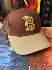 Hotline Miami Jacket Yellow B Trucker Snapback Hat Baseball Brown Cap Figure - Picture 1 of 5