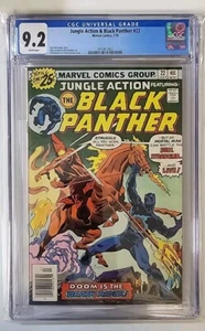 JUNGLE ACTION Black Panther #22 CGC 9.2 WHITE PAGES MARVEL COMICS 1976 - Picture 1 of 3