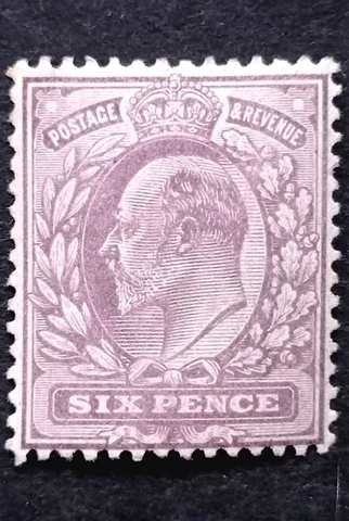 GB King Edward VII Stamp 6d SG.245 MH Well Centred Good Perforation Quality VF Cover