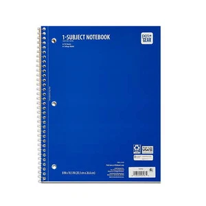 Pen + Gear 1-Subject Notebook, College Ruled, Blue, 70 Sheets - Picture 1 of 5
