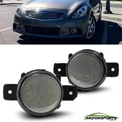 For 2011 Infiniti G37 OE Factory Bumper Smoke Lens Fog Light Replacement Pair - Image 1 of 4
