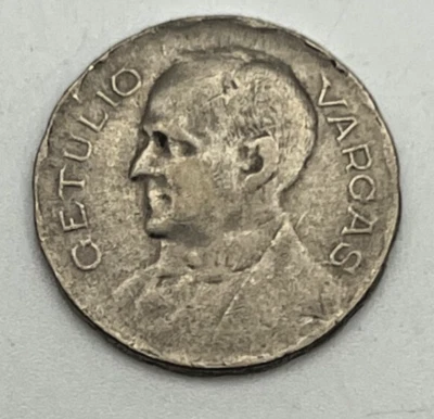 1940 Brazil 100 Reis KM#544 Copper-Nickel Getulio Dornelles Vargas Republic - Image 1 of 2