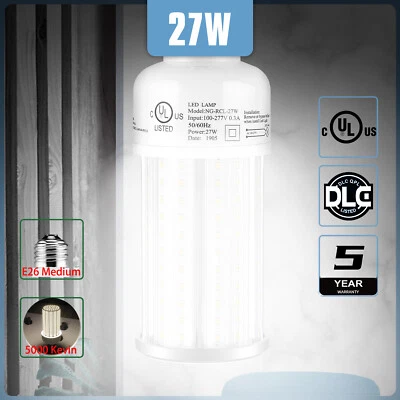 27W LED Corn Light 4000LM 5000K For Living Room Basement Bedroom Barn Light Bulb - Image 1 of 4