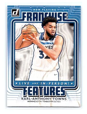 2020-21 Donruss Basketball #18 Karl-Anthony Towns Franchise Features Minnesota - Image 1 of 2