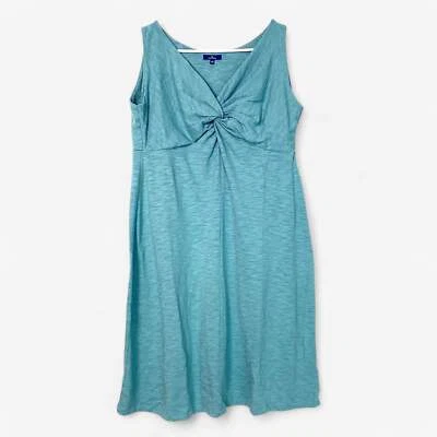 Vestido para mujer Tom Tailor verde sin mangas para el sol talla 42 cuello en V busto recogido pre-o Foto 1 de 4