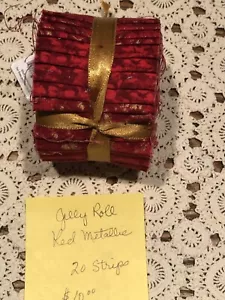 100% Cotton Fabric Roll 20 Strips 10 Designs-2 each 2.5"x42" Jelly Roll $10.00 - Picture 1 of 10