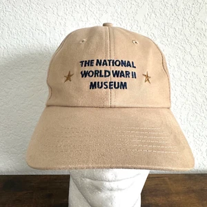 National World War II Museum Hat Cap Snapback Blue & Beige Adjustable WW II - Picture 1 of 7