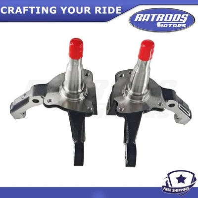 For 1974-1978 Ford Mustang II Pinto Forged Steel 1-Piece Stock Height Spindles - Image 1 of 4