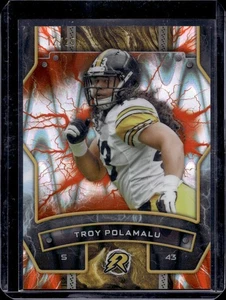 2024 Topps Resurgence Troy Polamalu Orange Power Surge /25 Pittsburgh Steelers - Picture 1 of 2