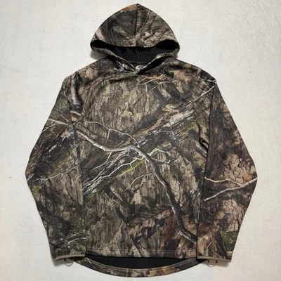 Mossy Oak Camouflage Hoodie Men’s Small Camo Hooded Pocket Hunting Outdoors - Image 1 of 4