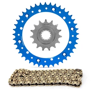 Chain Sprocket Kit 520 Pitch 41T 15T for Yamaha WR400 YZ400 98 YFM660 01-05 Blue - Picture 1 of 17