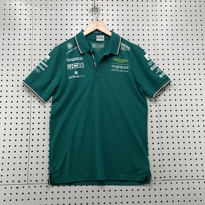 HUGO BOSS Aston Martin Formula One Team Polo Shirt Green XS Green  19X27 - Image 1 of 4