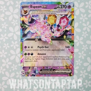 Pokemon Card Espeon Ex 034/131 Ultra Rare Scarlet Violet Prismatic Evolutions LP - Picture 1 of 2