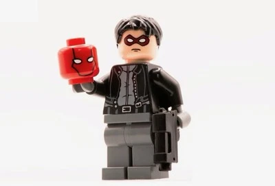 LEGO Batman 1 Videojuego Asap Ladrillos Personalizado Capucha Roja Almohadilla Impresa Minifigura Foto 1 de 2