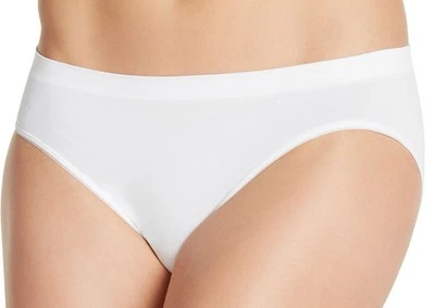 JOCKEY Women’s SMOOTH & SHINE White Bikini Panty Underwear Nylon Blend Size 7 L - Image 1 of 4