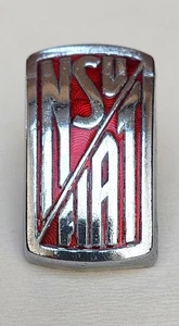 Original NSU / FIAT Jagst Emblem Schild Abzeichen Metall Motorhaube Oldtimer alt - Bild 1 von 8