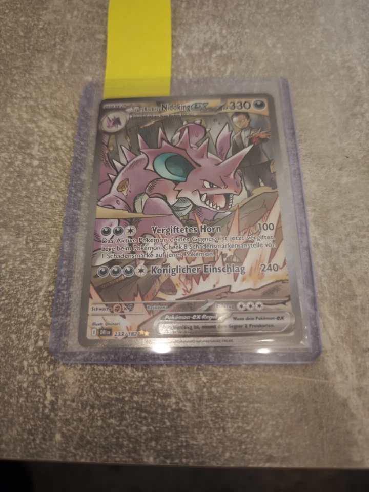 Pokemon Team Rockets Nidoking ex 233/182 Deutsch| Ewige Rivalen SIR NM - Bild 1 von 4